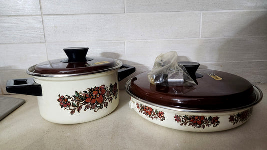 Danya Enamelware email Casserole Pot & Sauté Pan Set