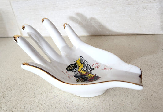 Porcelain Hand Shaped Trinket/Ashtray Fiat 1902