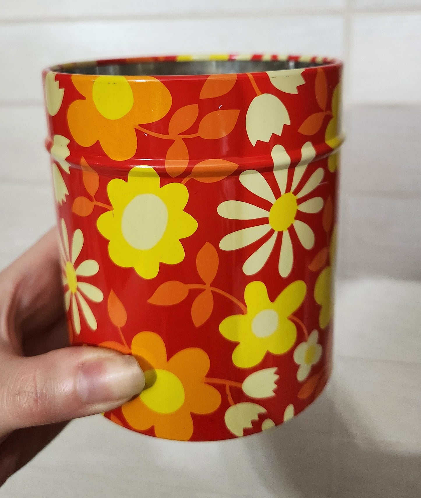 70s MASSILLY Tin Containers/Jars Set