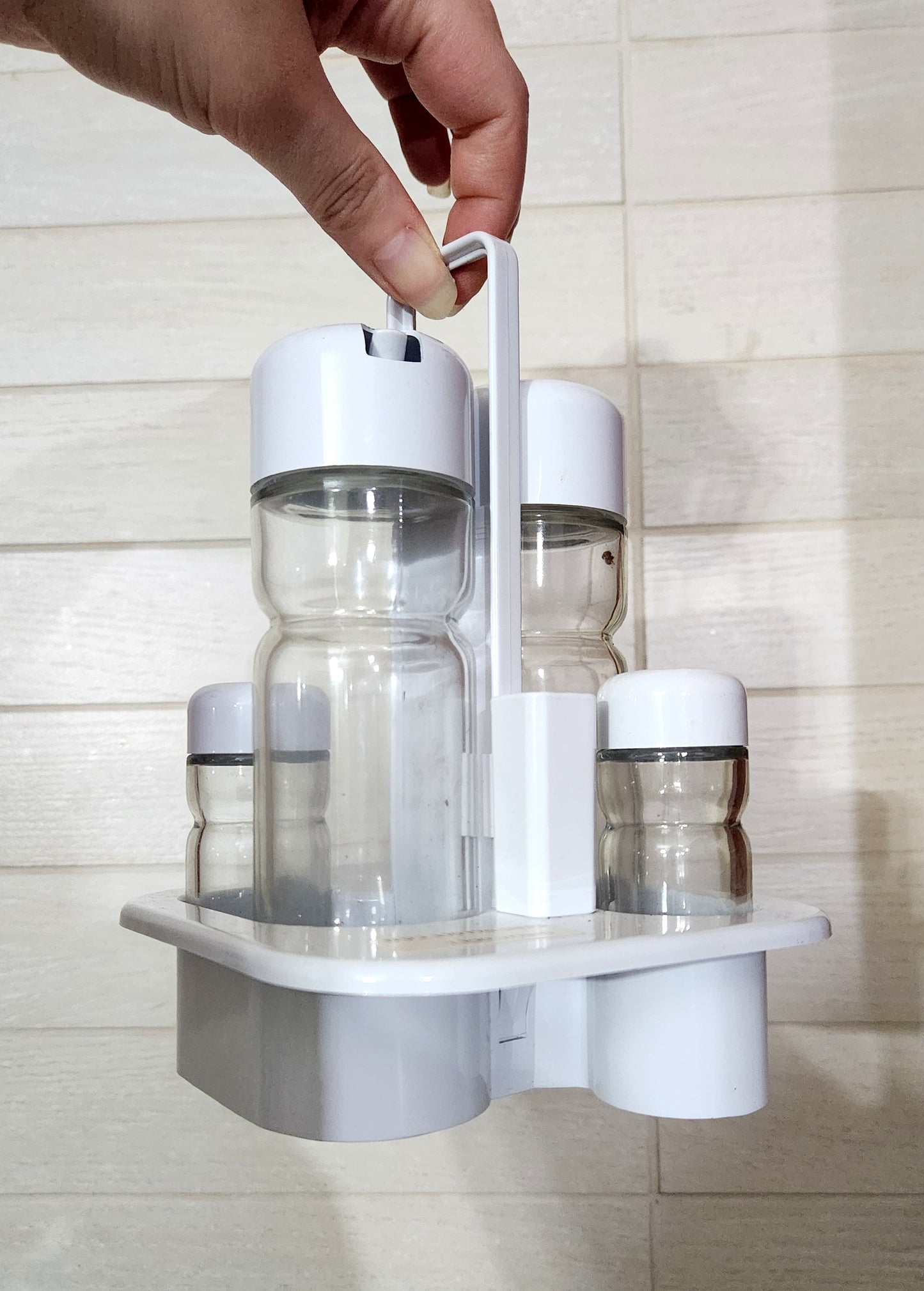 Spain Oil, Vinegar, Salt, and Pepper Cruet Set
