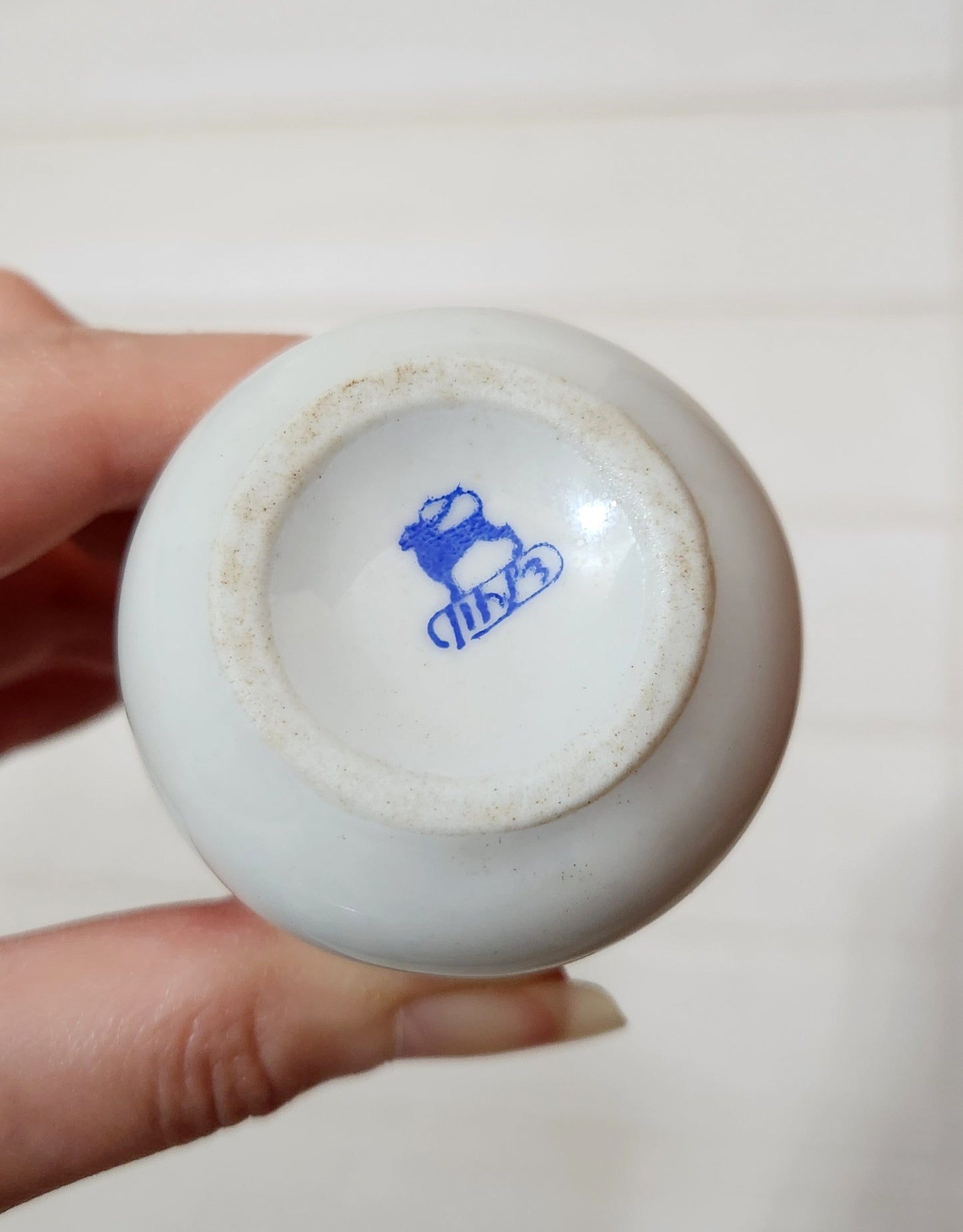 Israeli Ceramilain Porcelain Miniature 3-Piece Vanity Set