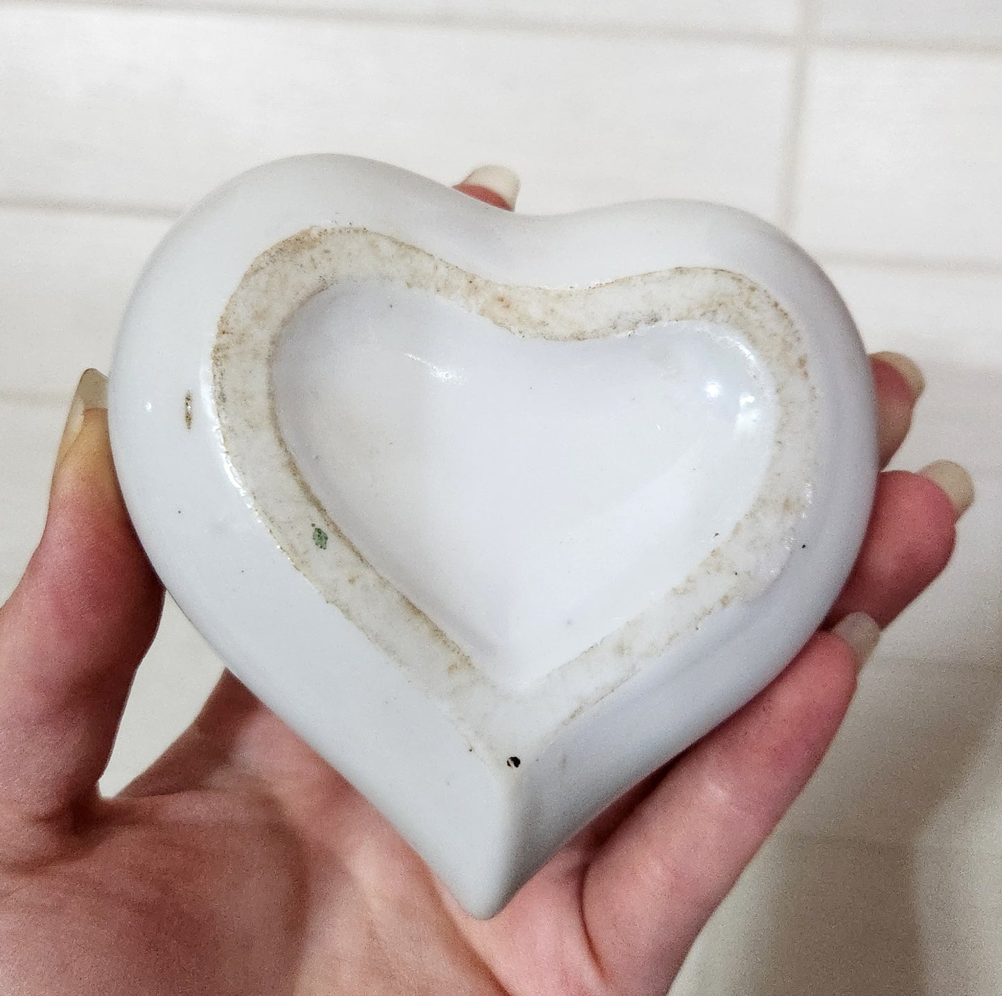 Heart Shaped Porcelain Trinket Box