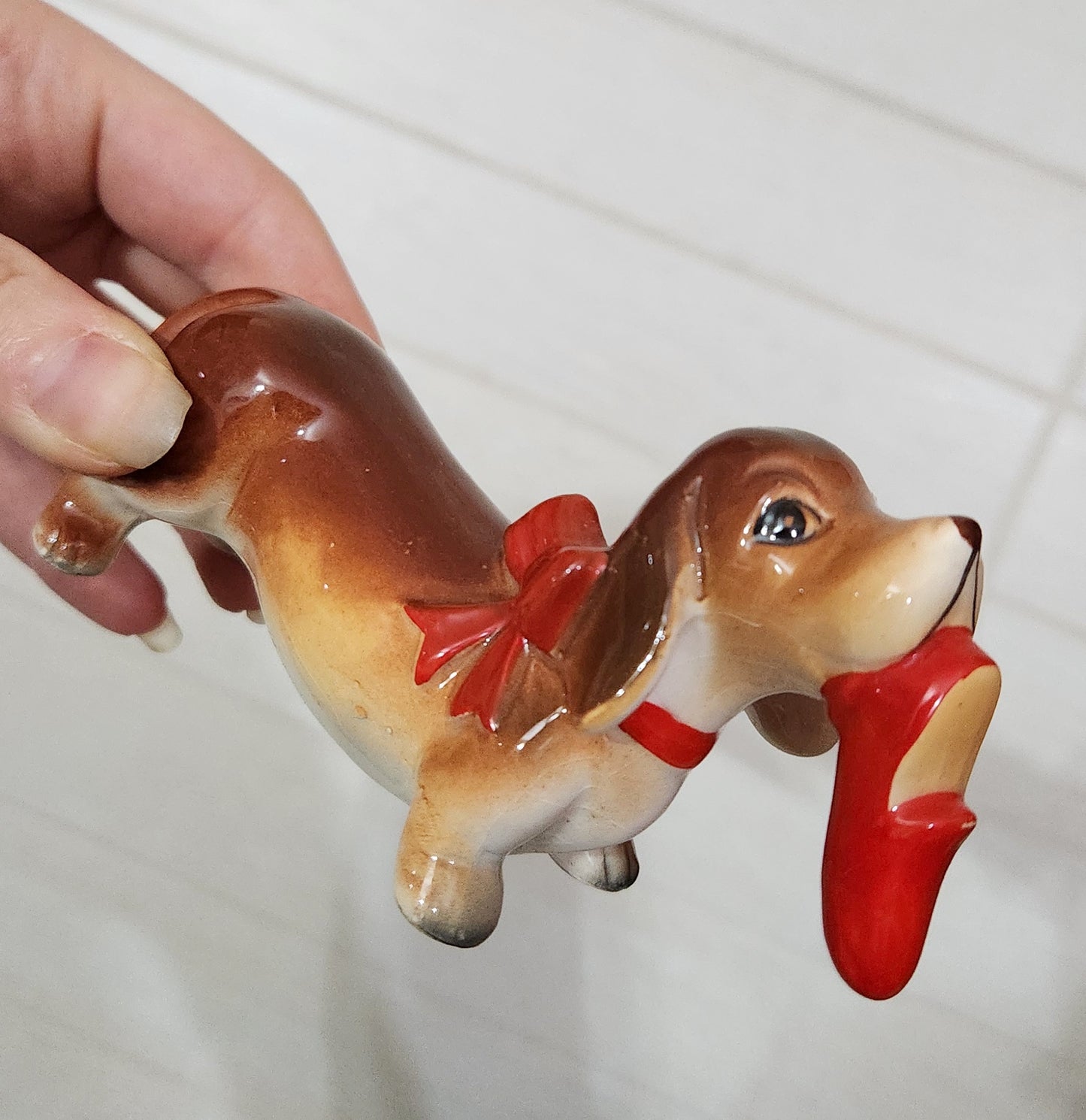 Japan Ceramic Dog Figurines Set
