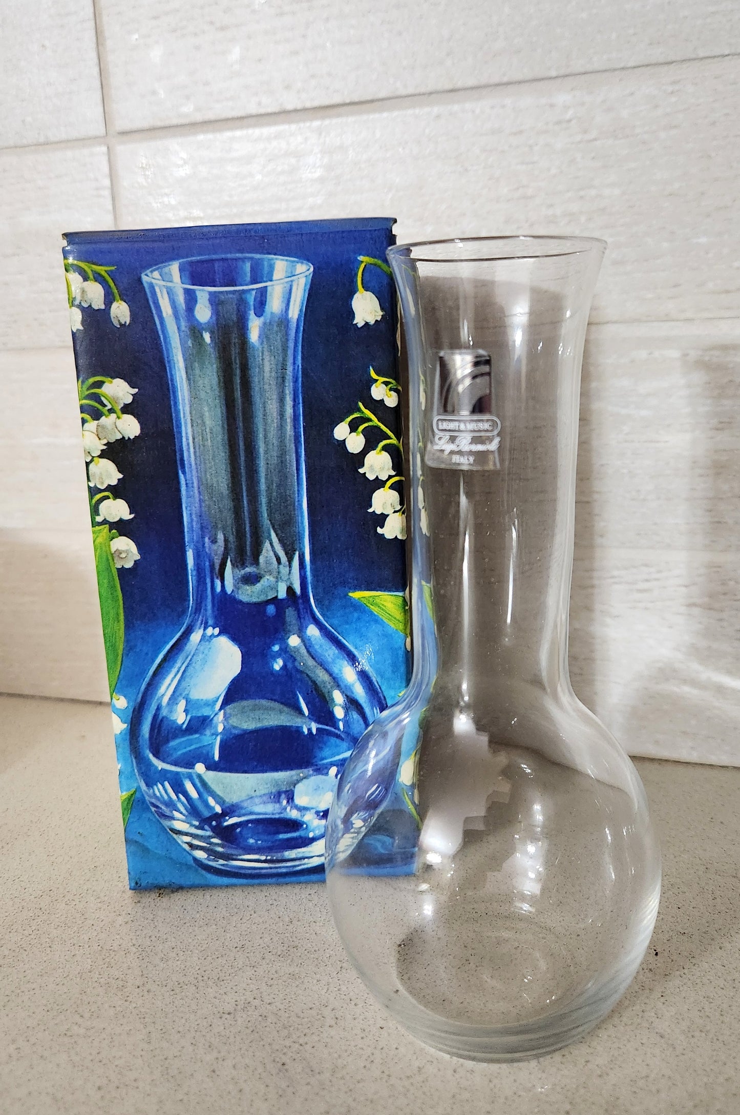 Luigi Bormioli "Light & Music" Mughetto Crystal Vase
