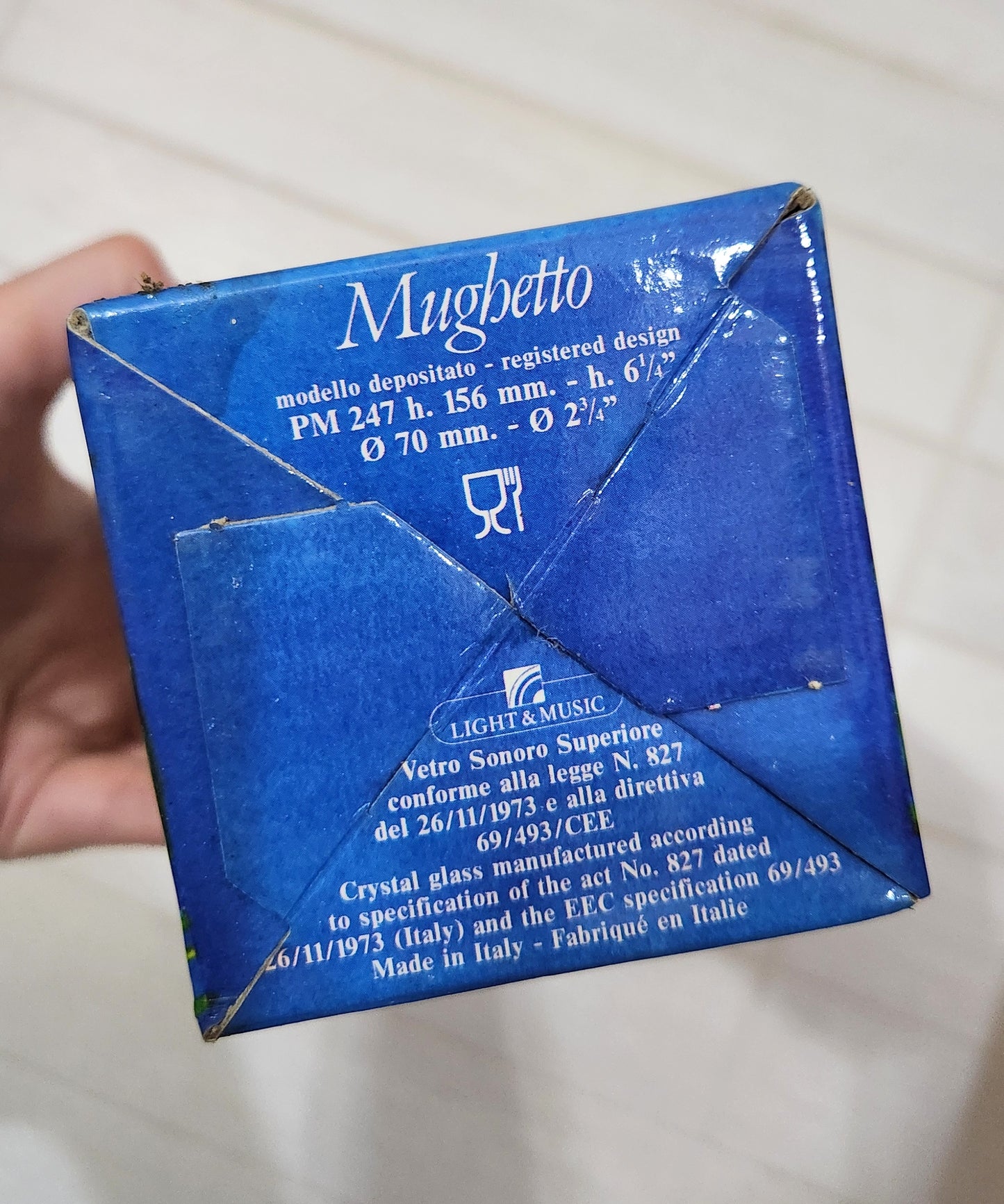 Luigi Bormioli "Light & Music" Mughetto Crystal Vase