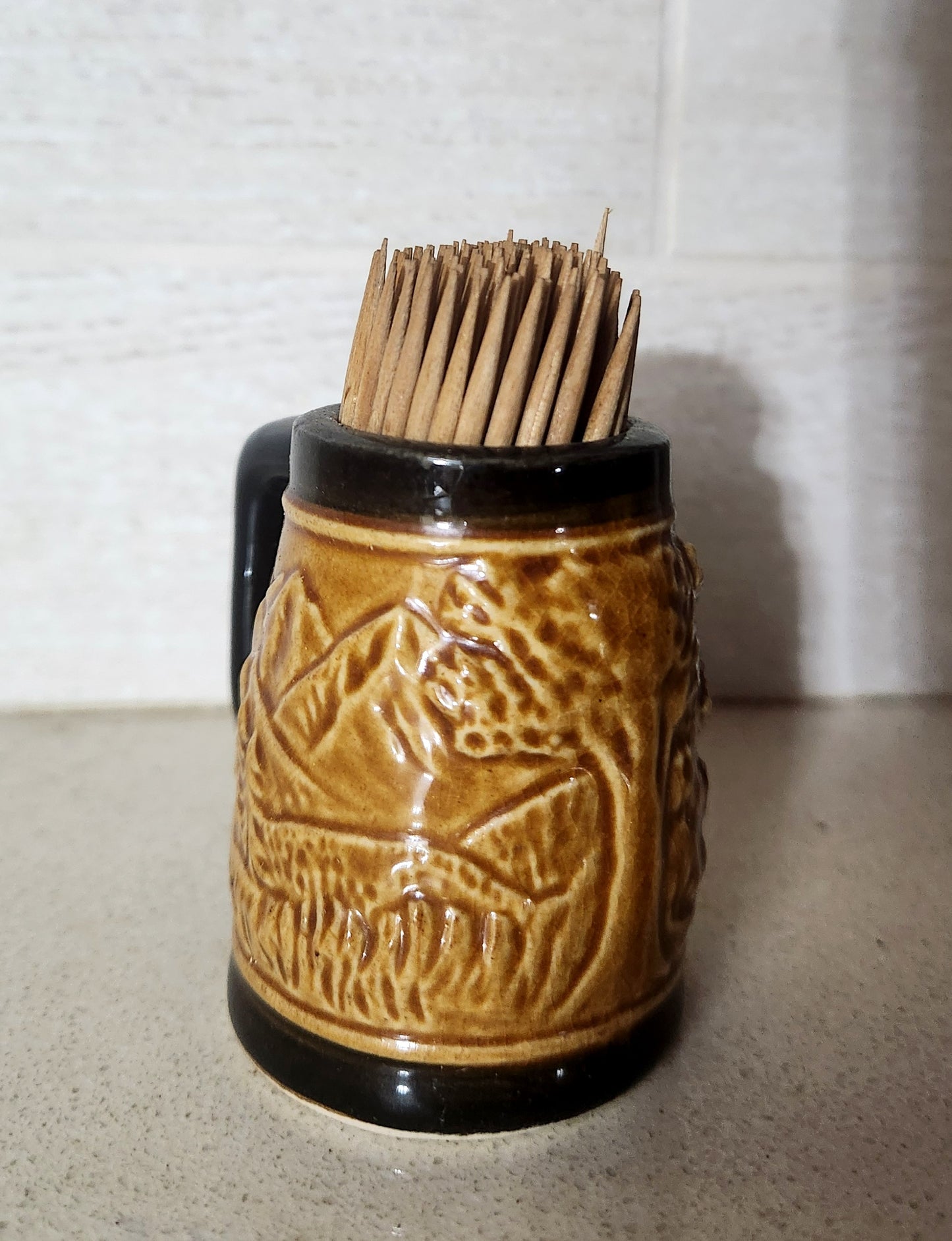 Ceramic Windmill Miniature Beer Stein Toothpick
