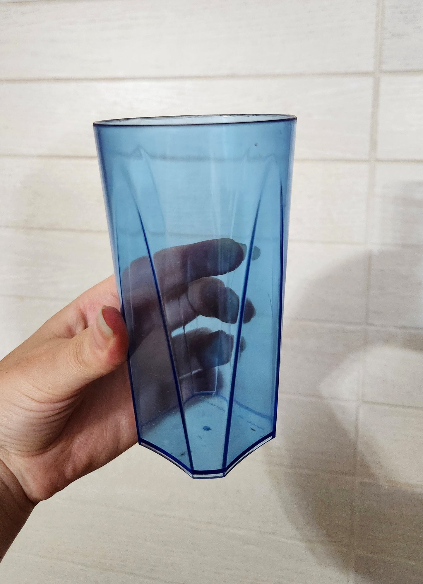 Vintage Mid-Century Luxe Plastic Water Tumblers, Set of 6