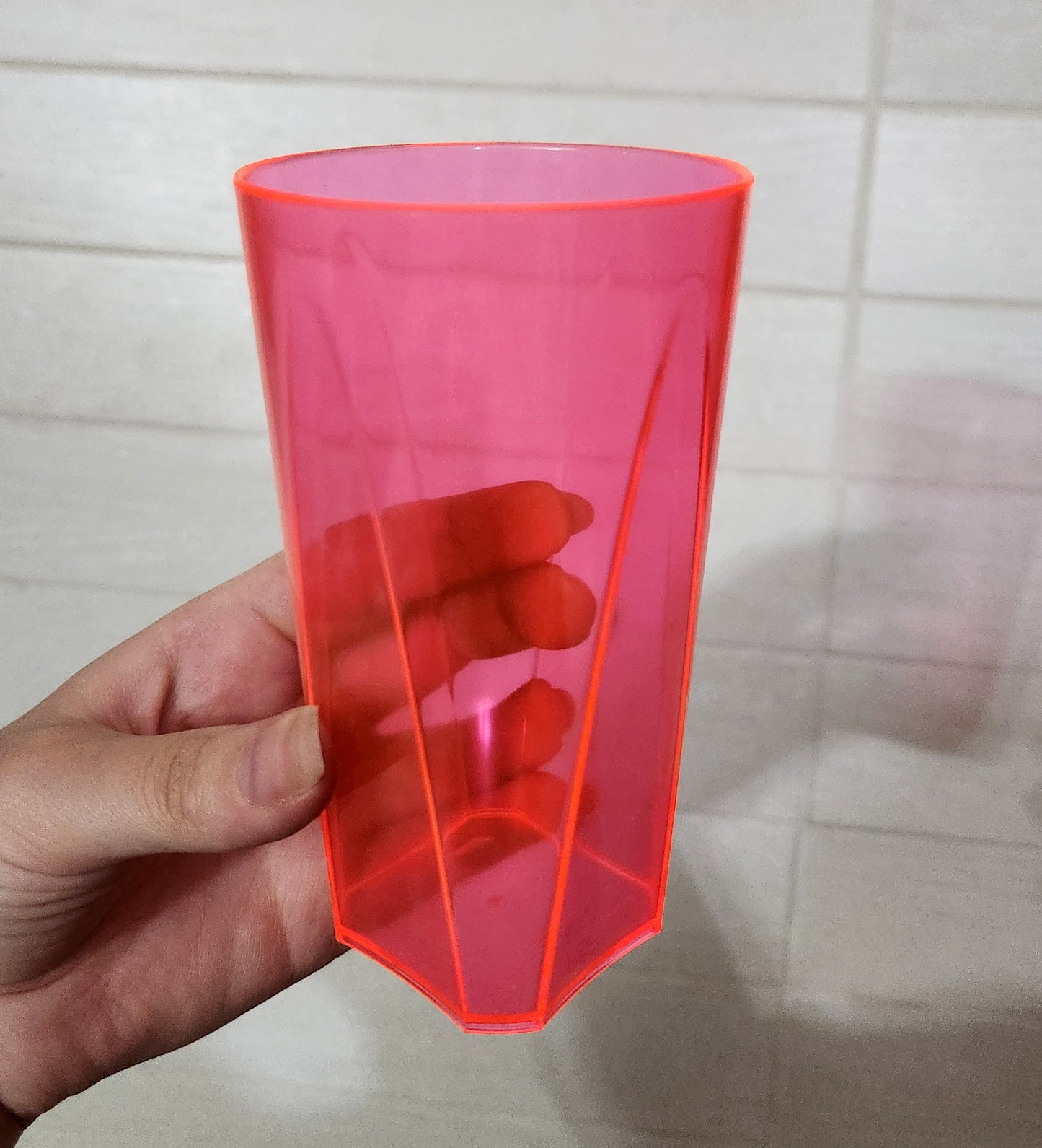 Vintage Mid-Century Luxe Plastic Water Tumblers, Set of 6