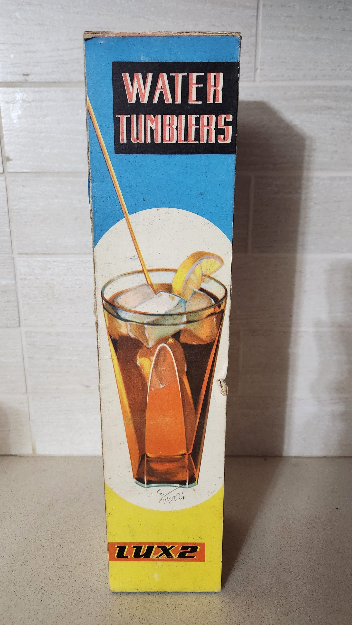 Vintage Mid-Century Luxe Plastic Water Tumblers, Set of 6